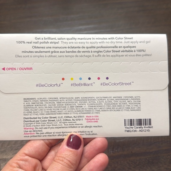 Color Street Real Nail Polish Strips - You’re Corally Invited - Picture 2 of 3